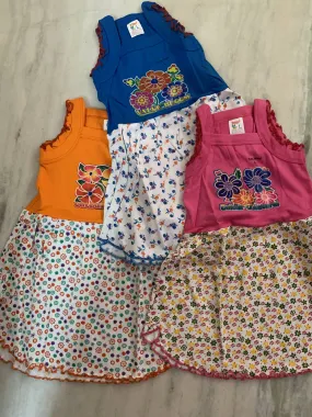 Baby girl hosiery frock ( Set of 3)
