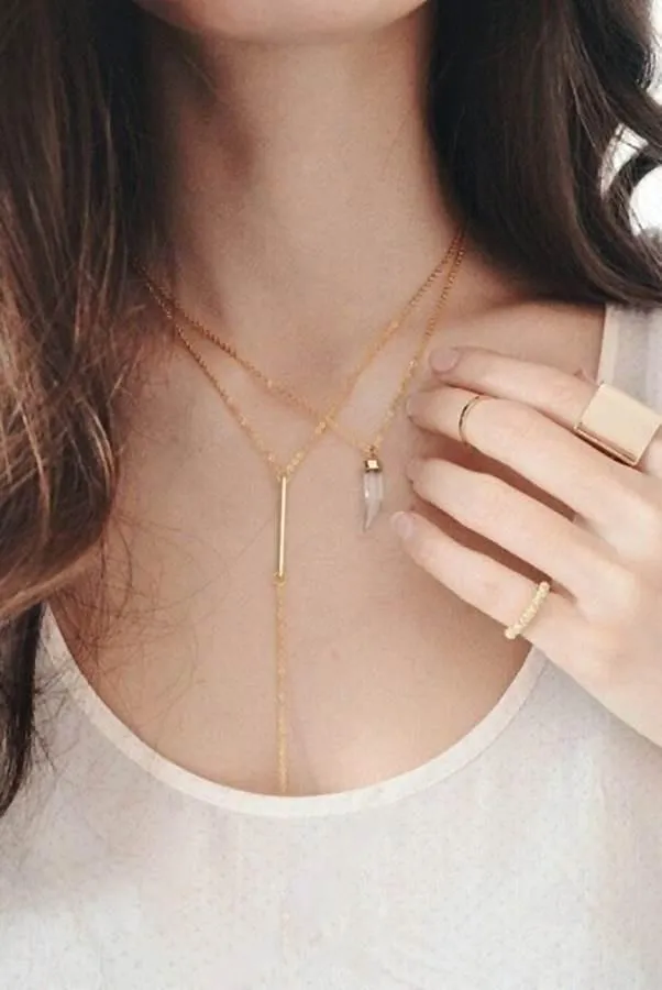 Bar Lariat Necklace