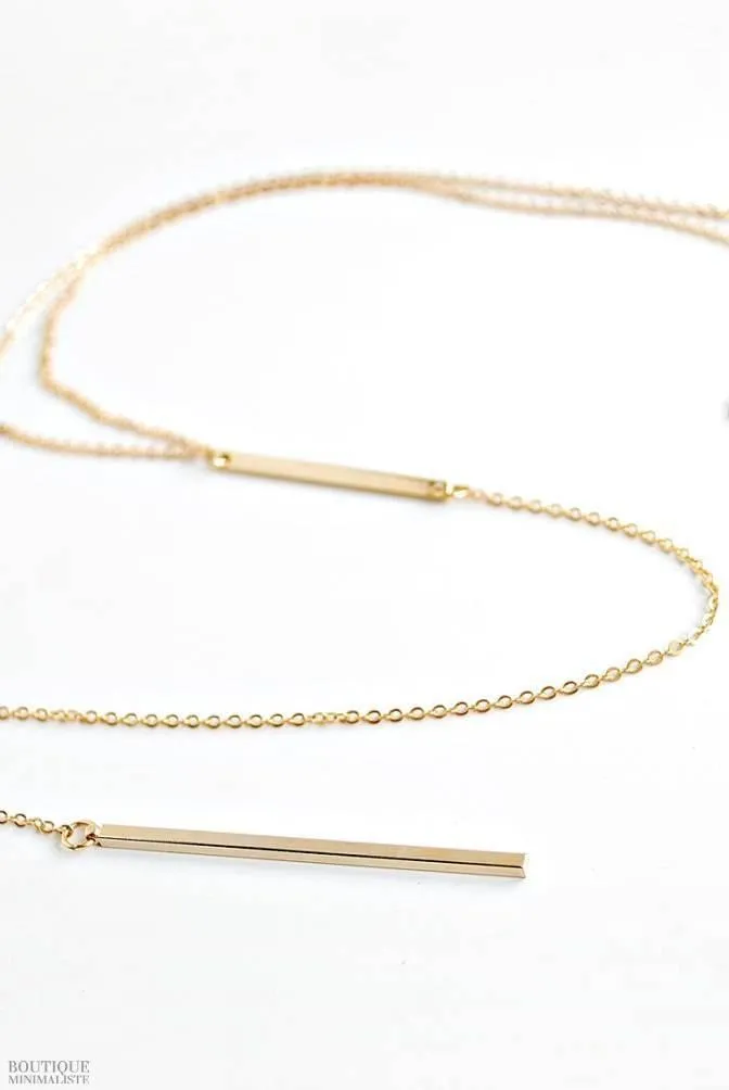 Bar Lariat Necklace