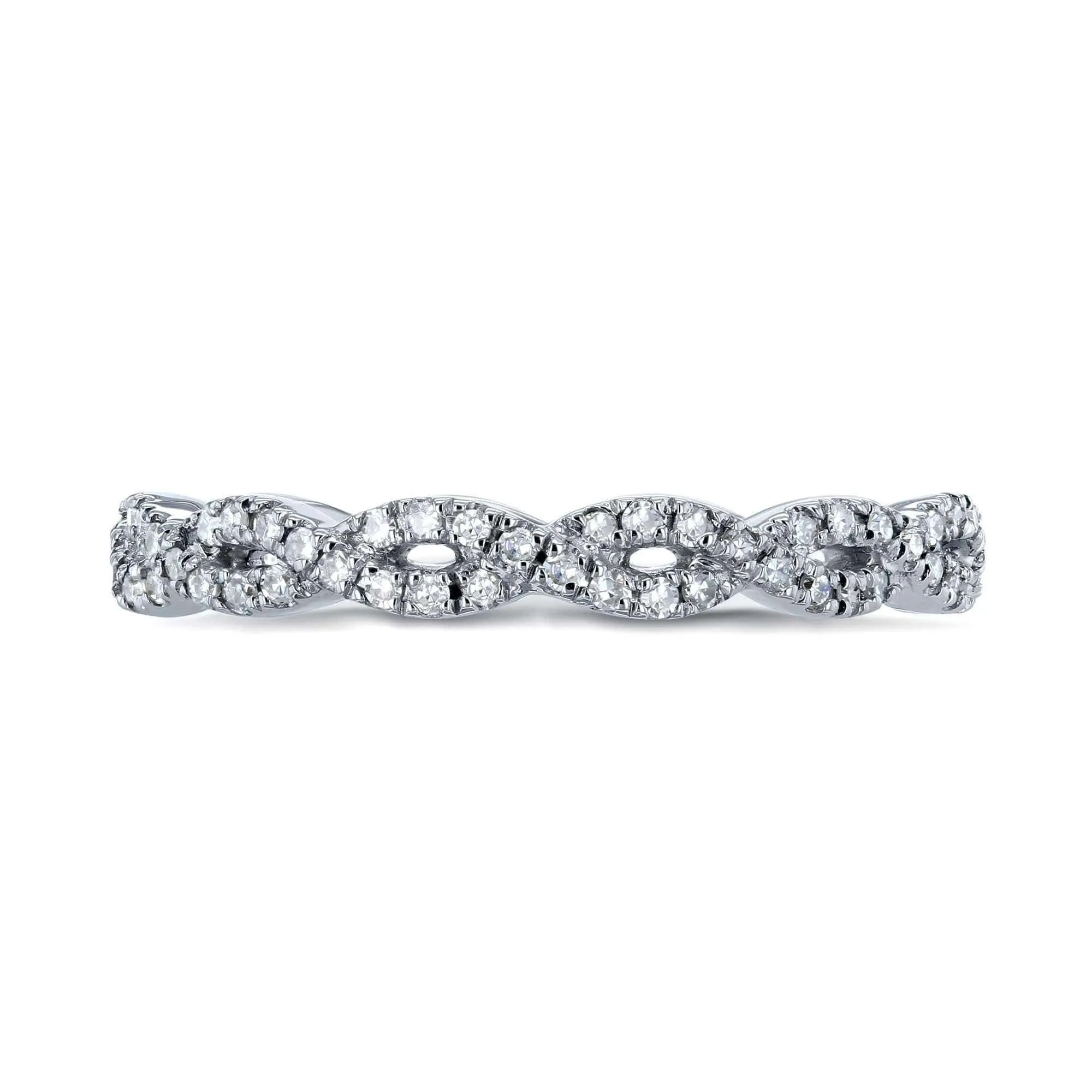 Braided Diamond Eternity Ring