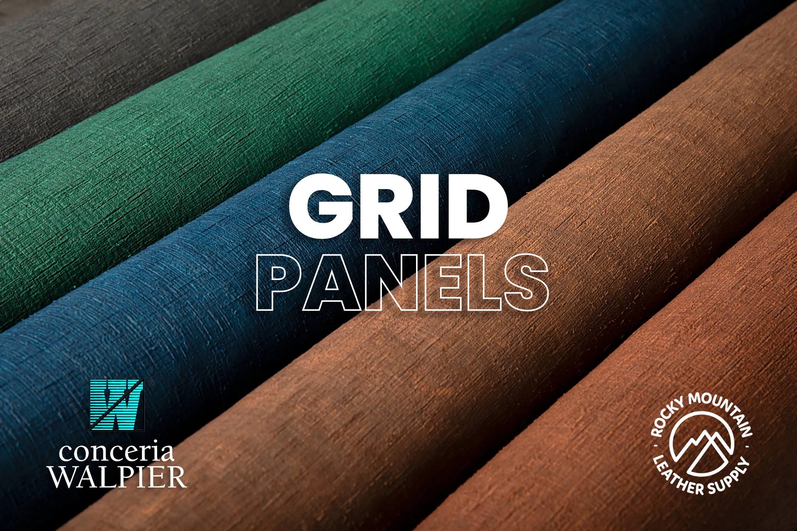 Conceria Walpier - Grid - Veg Tanned Leather (PANELS)