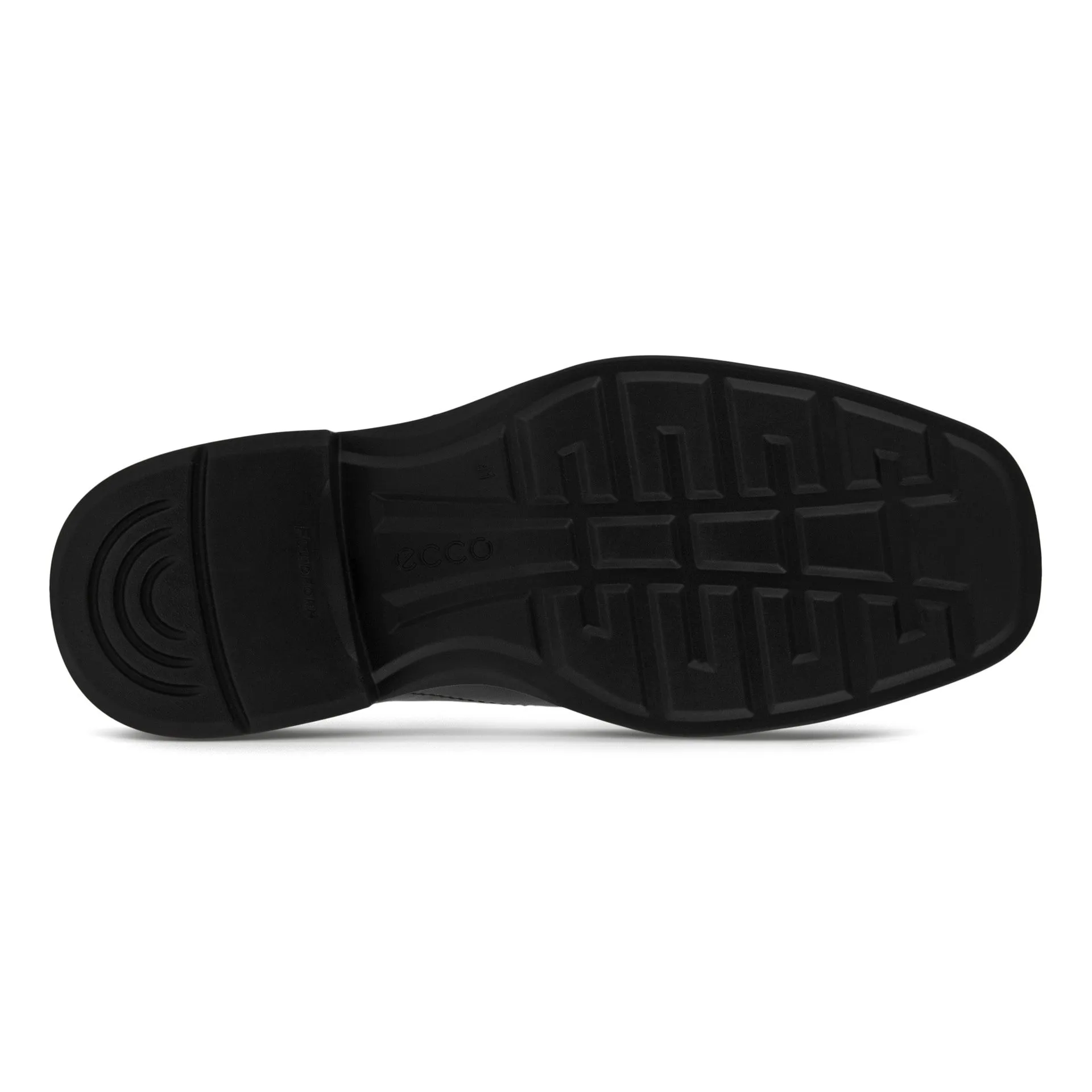 Mens Ecco Helsinki 2.0 Black Apron Toe Slip-On Shoes