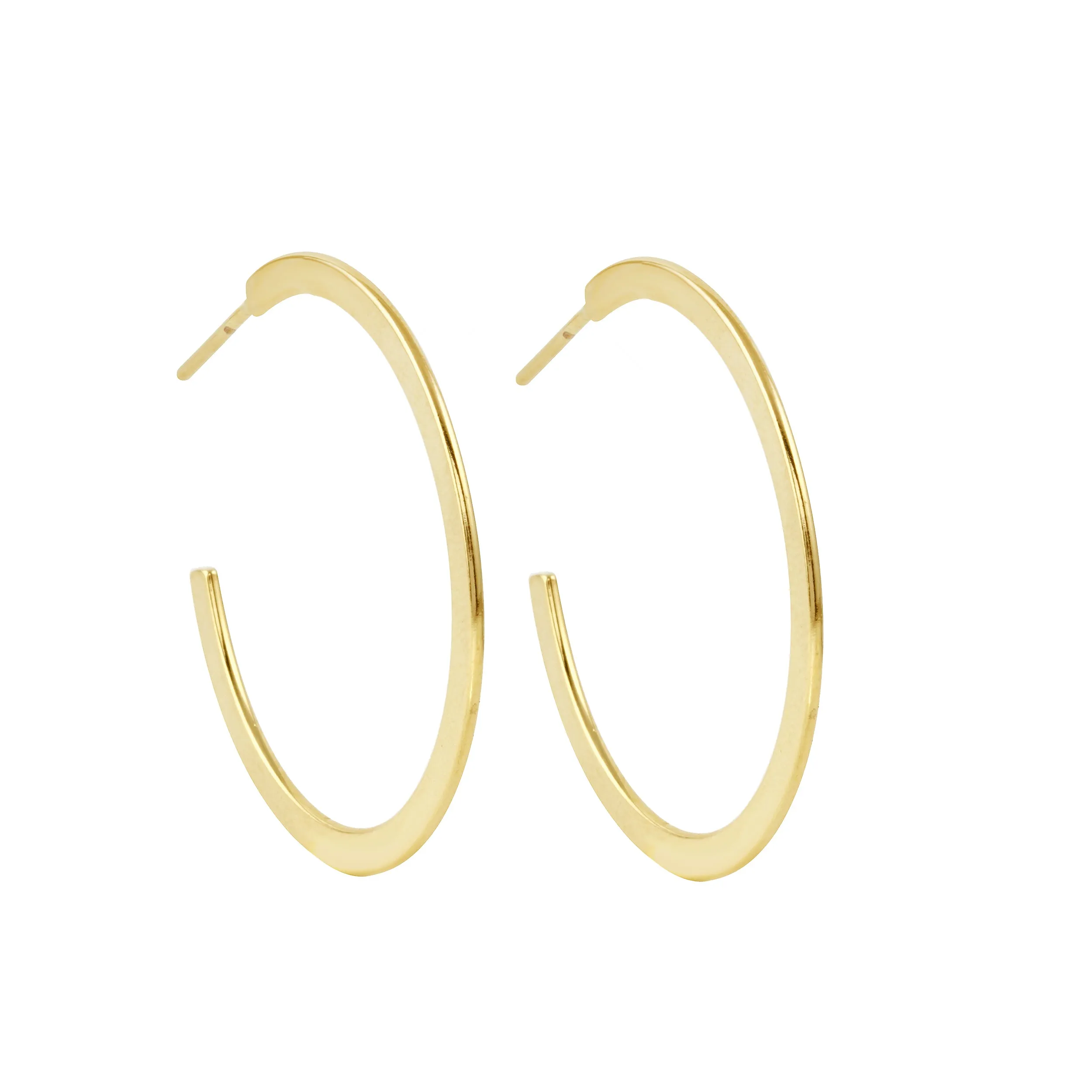 Flat Hoop Earrings