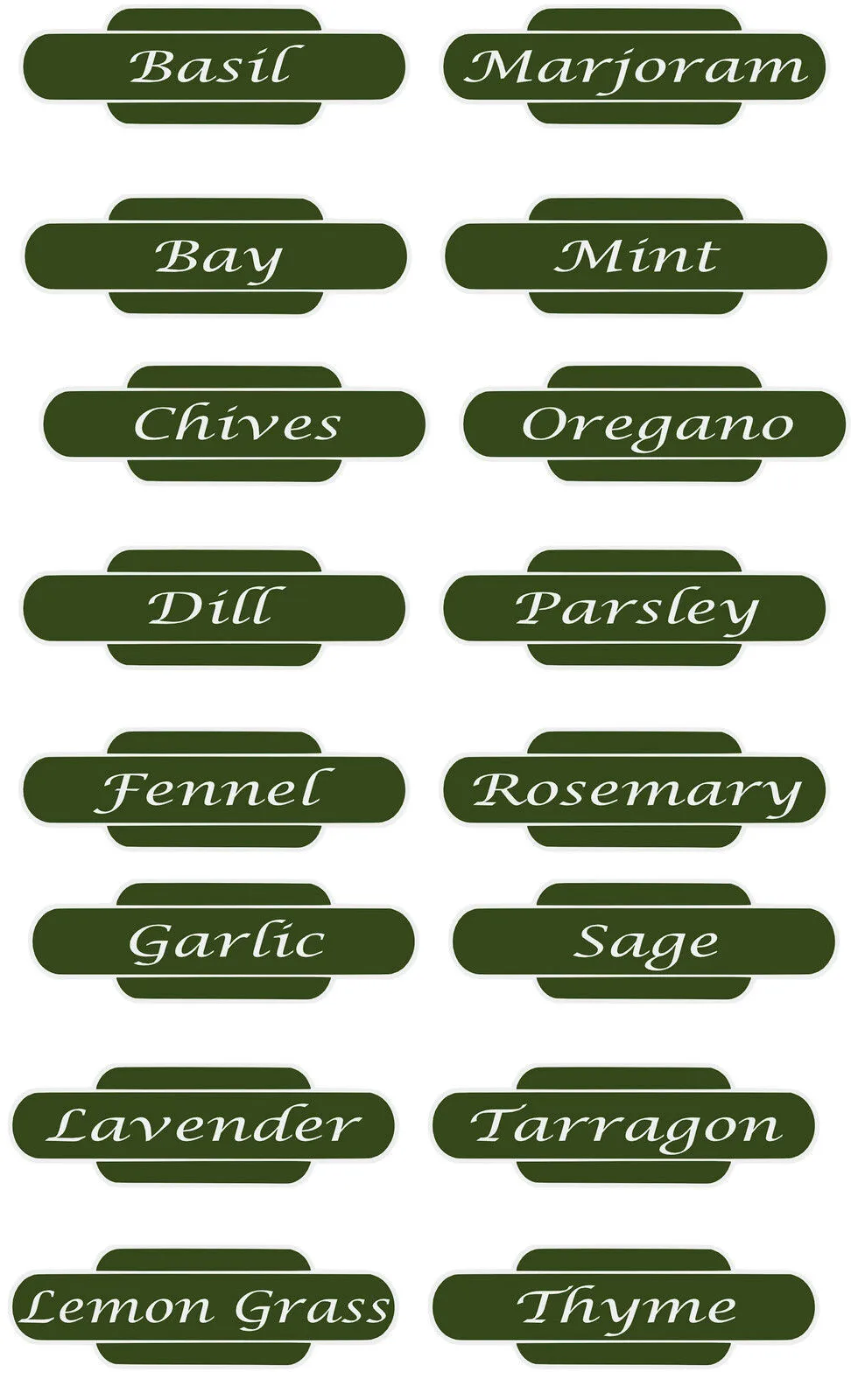 Herb Pot Labels