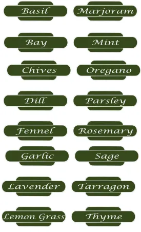 Herb Pot Labels