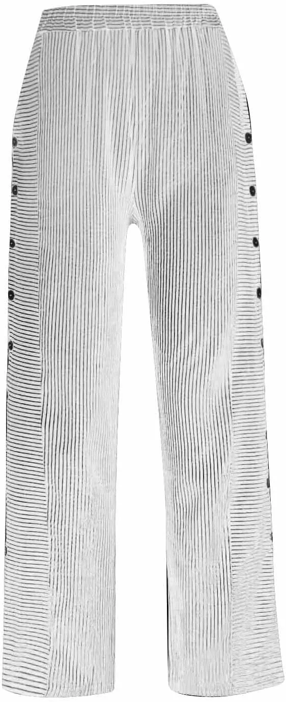 Linen Cotton Pants Women Casual Loose Lightweight Dressy High Waist Linen Capri Women