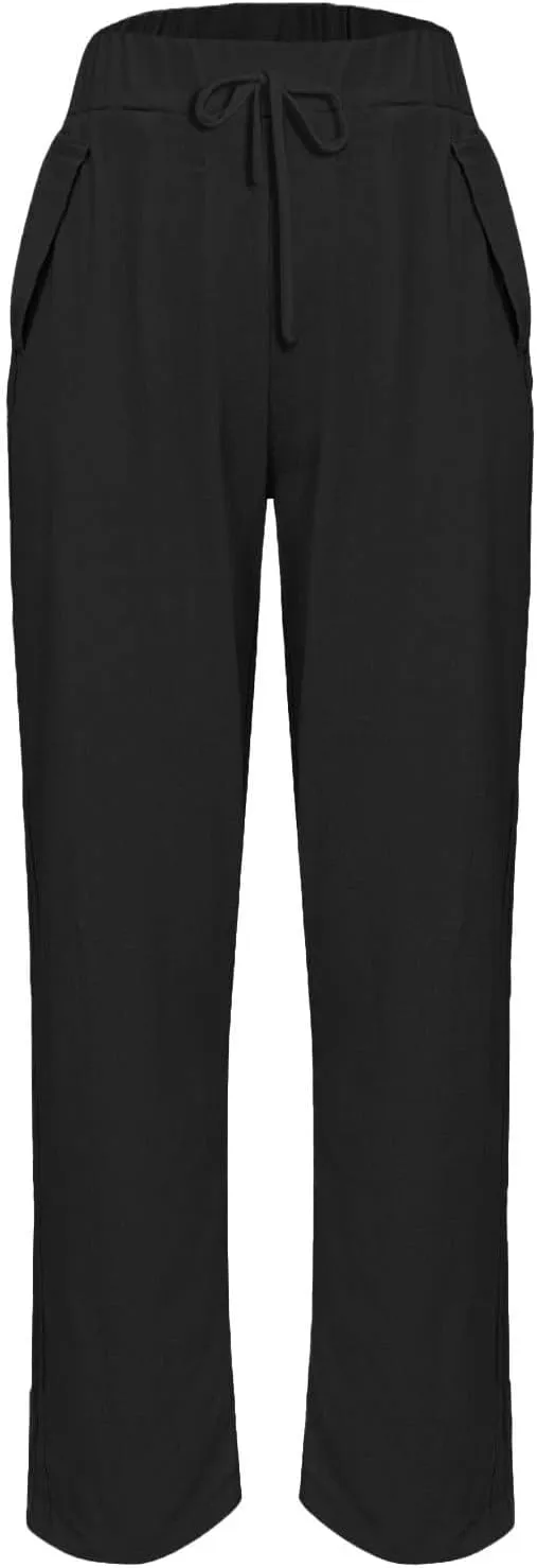 Linen Cotton Pants Women Lounge Fashion Loose High Waist Beach Linen Trousers for Women