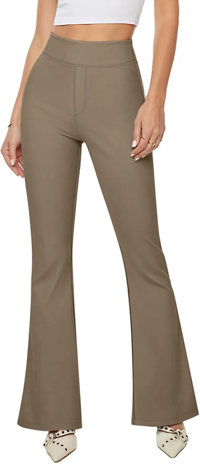 NIMIN Womens Dress Work Pants High Waisted Flare Casual Slacks Stretchy Boot Cut Yoga Trousers with Pockets 2025