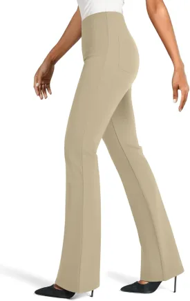 NIMIN Womens Dress Work Pants High Waisted Flare Casual Slacks Stretchy Boot Cut Yoga Trousers with Pockets 2025
