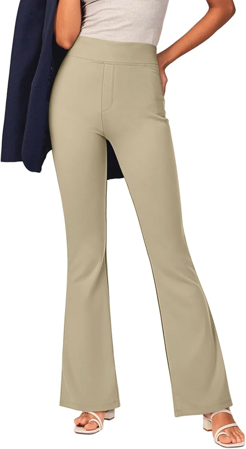 NIMIN Womens Dress Work Pants High Waisted Flare Casual Slacks Stretchy Boot Cut Yoga Trousers with Pockets 2025