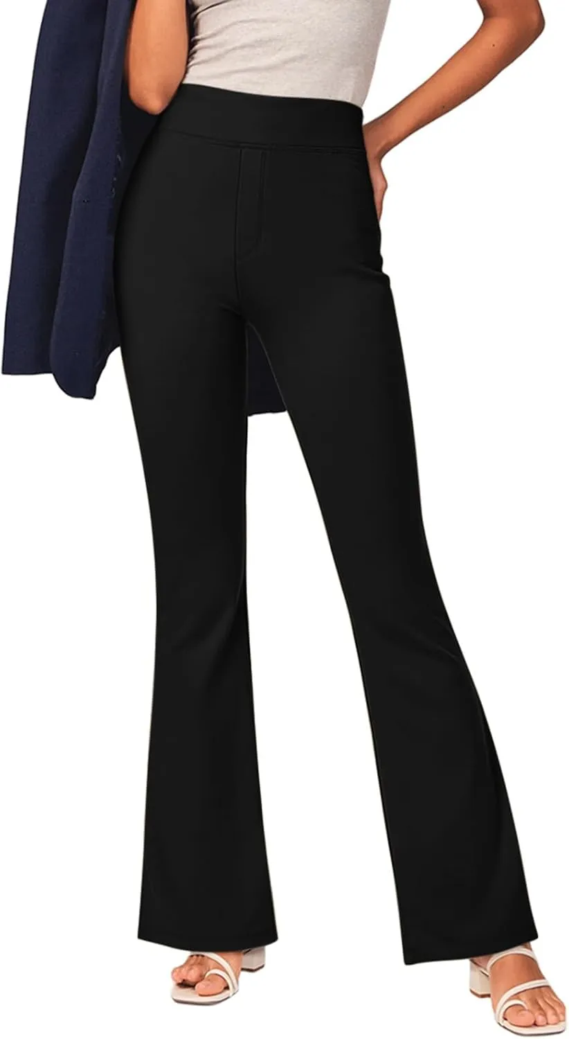 NIMIN Womens Dress Work Pants High Waisted Flare Casual Slacks Stretchy Boot Cut Yoga Trousers with Pockets 2025