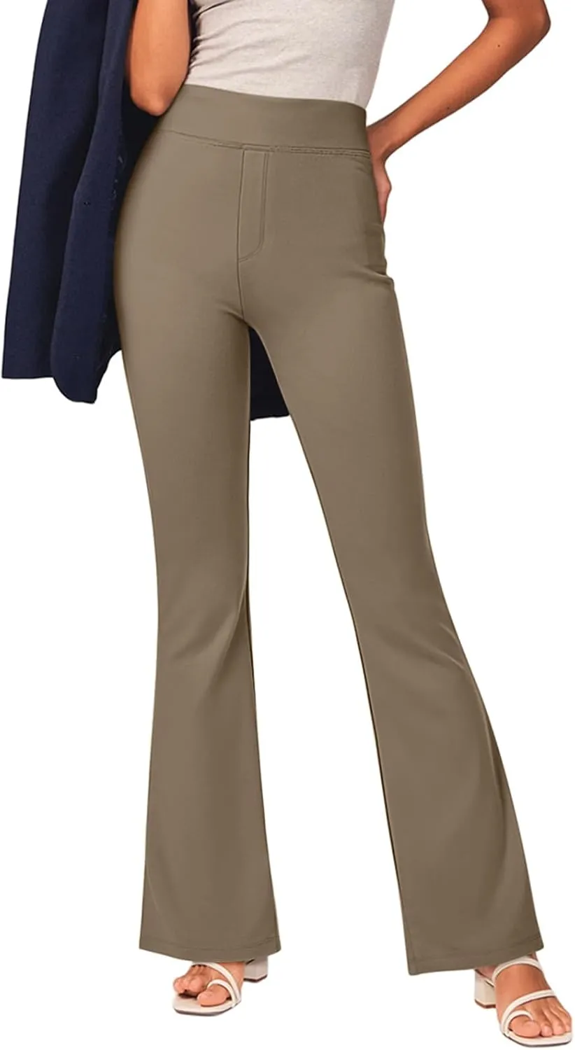 NIMIN Womens Dress Work Pants High Waisted Flare Casual Slacks Stretchy Boot Cut Yoga Trousers with Pockets 2025