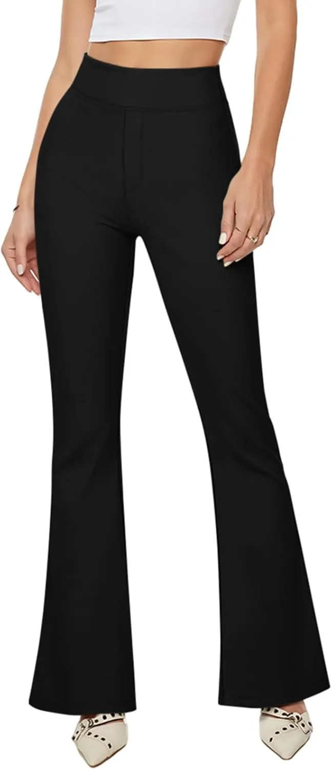 NIMIN Womens Dress Work Pants High Waisted Flare Casual Slacks Stretchy Boot Cut Yoga Trousers with Pockets 2025