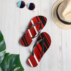 Red Sliced Flip-Flops 3 Sizes