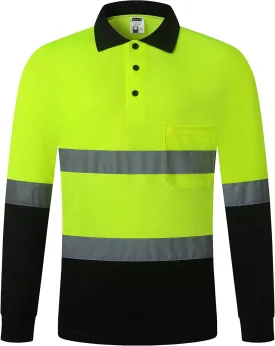 Safety Shirt for Men Hi Vis Reflective Shirt Workwear,Quick Drying Breathable Soft T Shirt