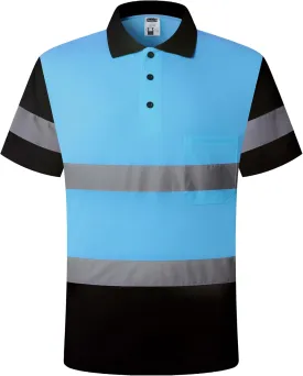 Safety Shirt for Men Hi Vis Reflective Shirt Workwear,Quick Drying Breathable Soft T Shirt