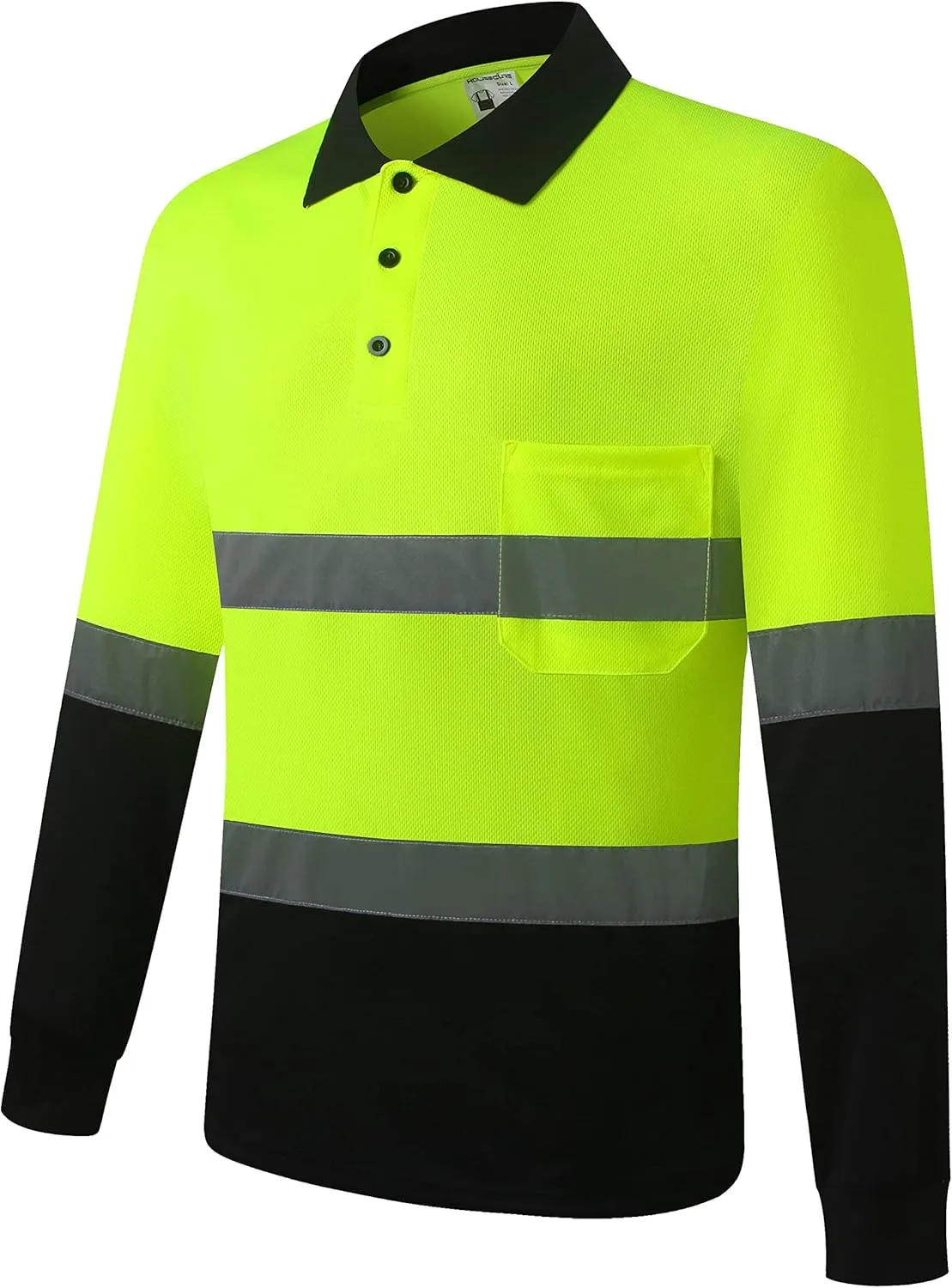 Safety Shirt for Men Hi Vis Reflective Shirt Workwear,Quick Drying Breathable Soft T Shirt