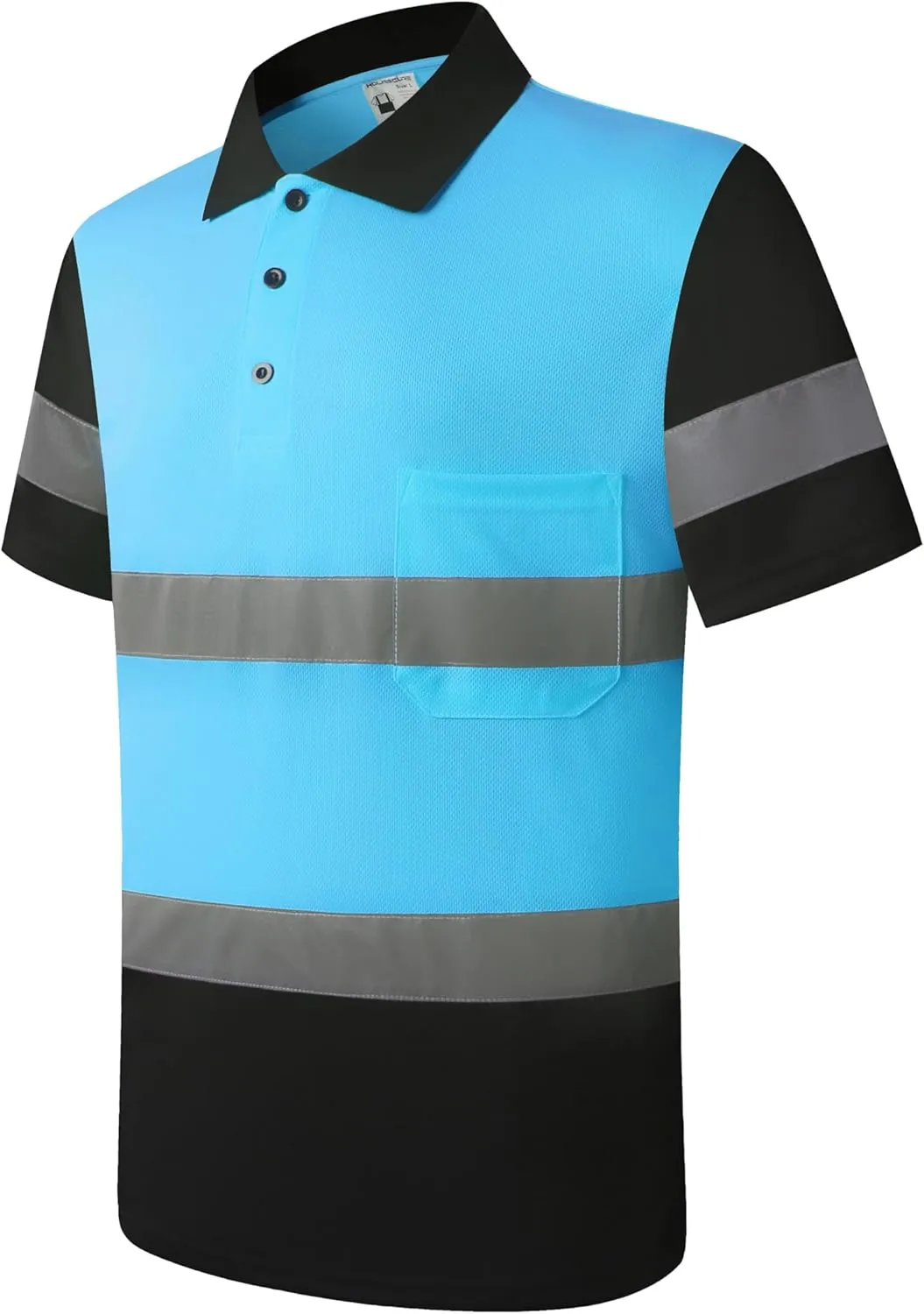 Safety Shirt for Men Hi Vis Reflective Shirt Workwear,Quick Drying Breathable Soft T Shirt