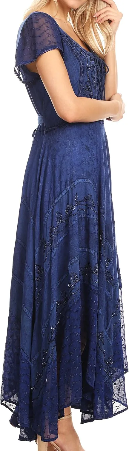Sakkas Marigold Embroidered Fairy Dress