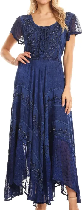 Sakkas Marigold Embroidered Fairy Dress