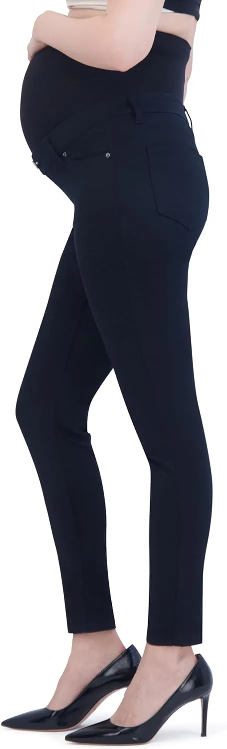 Savi Parker Maternity Everyday Summer Pants for Women, Skinny Leg Over The Belly, Pregnancy Must Haves for Summer