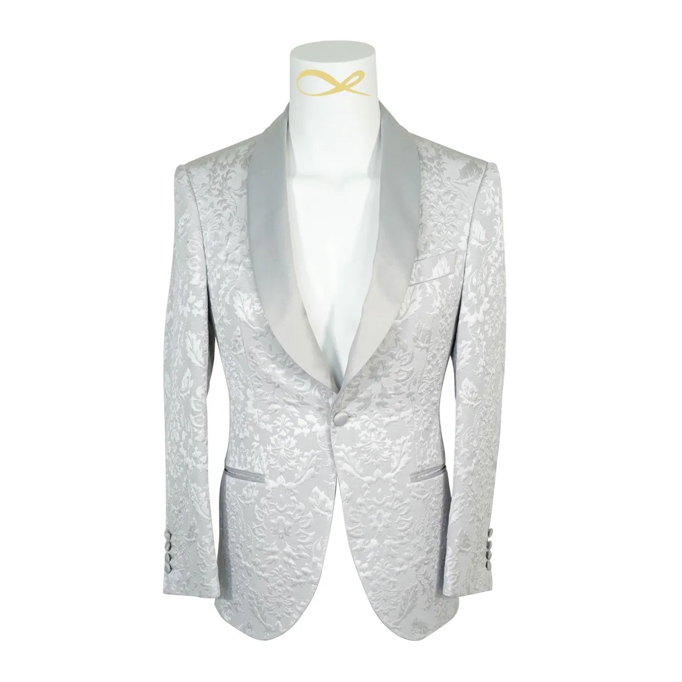 Silver Fiore Dinner Jacket @ The Vault
