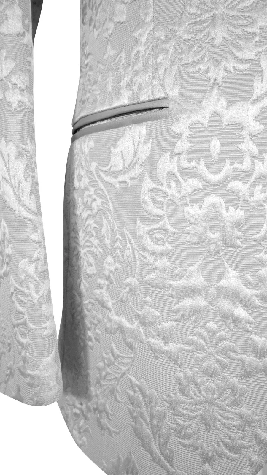 Silver Fiore Dinner Jacket @ The Vault