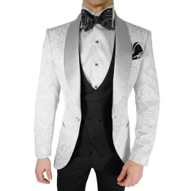 Silver Fiore Dinner Jacket @ The Vault