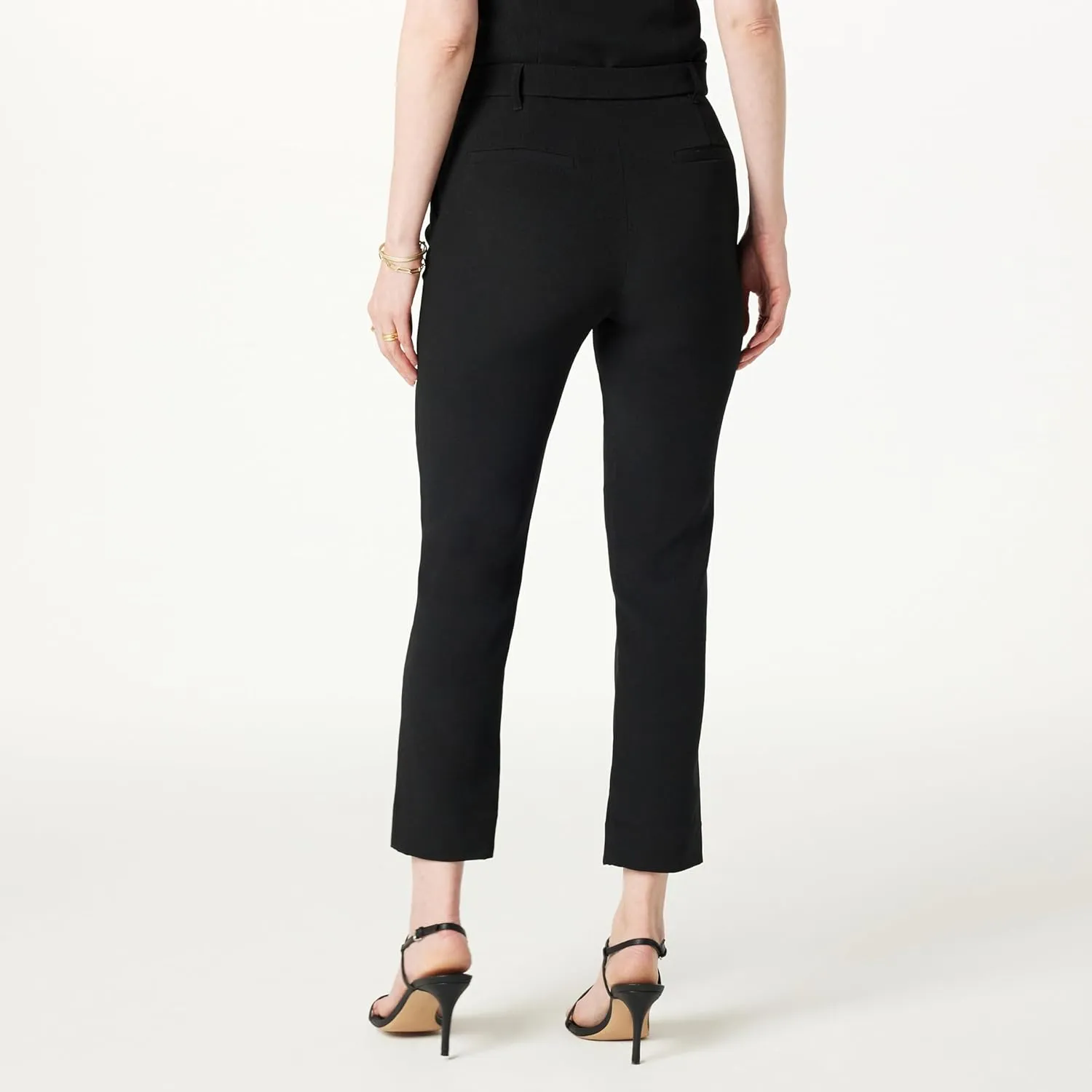 The Drop Women's Sheilaa Slim Flat Front Trouser