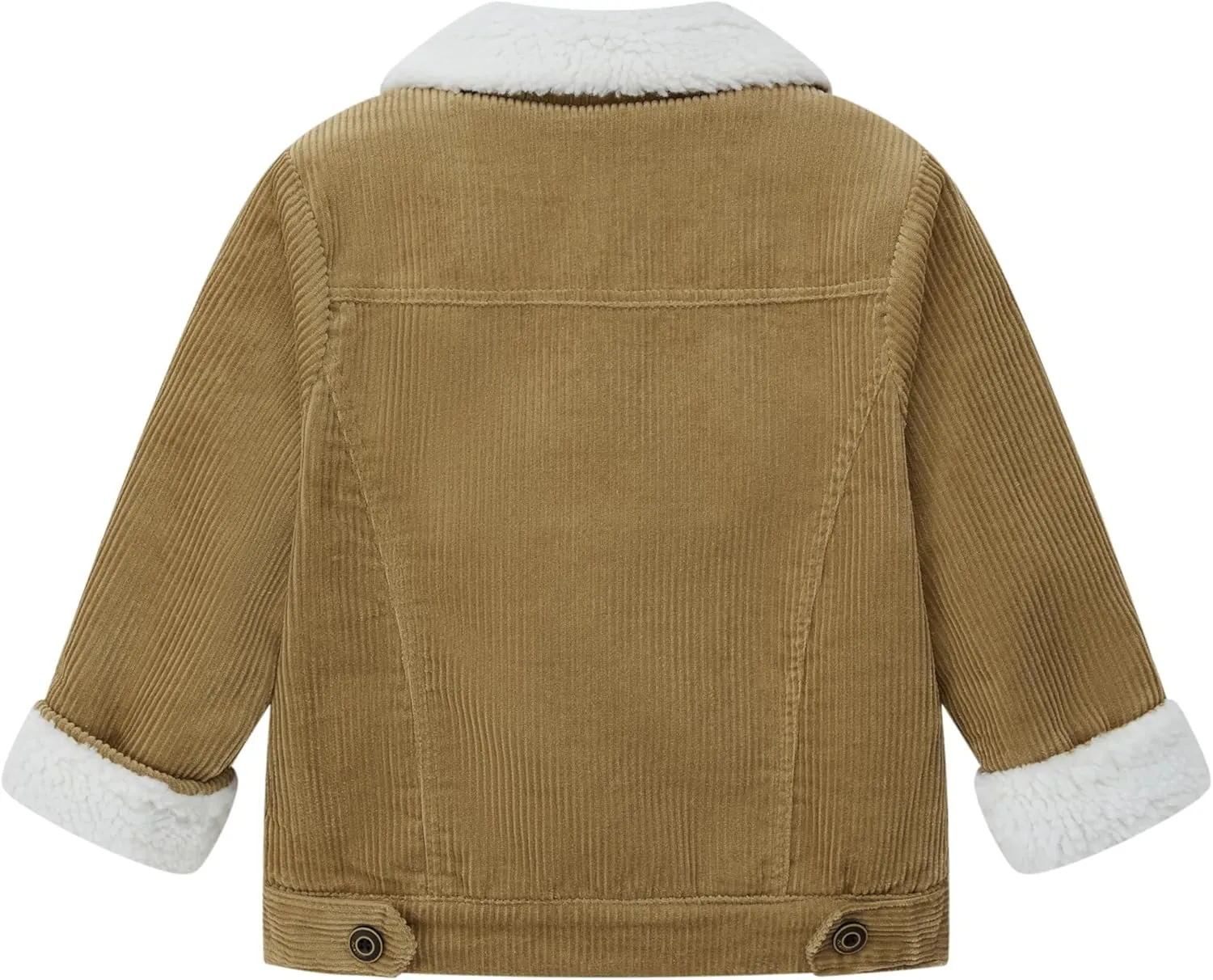 Toddler Boy Winter Corduroy Jacket Baby Girl Fall Sherpa Lined Outwear Coat